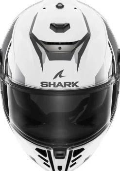 Shark Spartan RS Byhron White Black Chrome WKU> Integraalhelmen|Helmen Met Zonnevizier