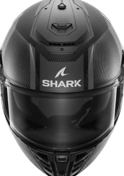 Shark Spartan RS Carbon Shawn Mat Silver/Anthracite DSA> Helmen Met Zonnevizier|Race Helmen