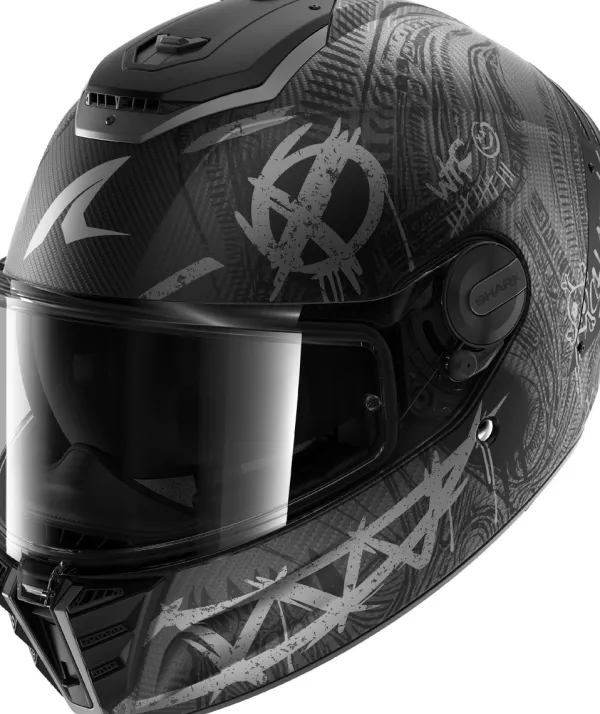 Shark Spartan RS Carbon Shiever Mat DAS> Integraalhelmen|Bluetooth Helmen