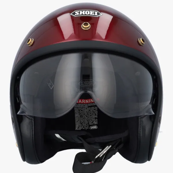 Shoei J.O2 Garnet Metallic> Retro Helmen|Helmen Met Zonnevizier
