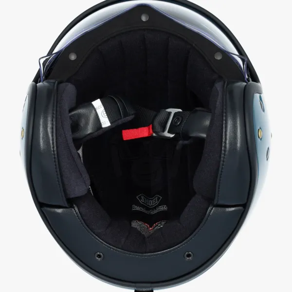 Shoei J.O2 Laguna Blue> Retro Helmen|Helmen Met Zonnevizier