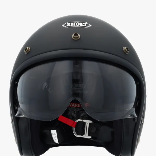 Shoei J.O2 Matt Black> Retro Helmen|Helmen Met Zonnevizier
