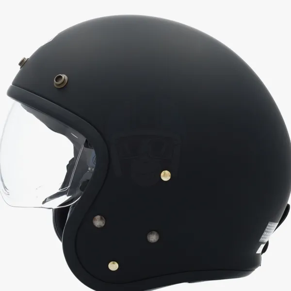 Shoei J.O2 Matt Black> Retro Helmen|Helmen Met Zonnevizier