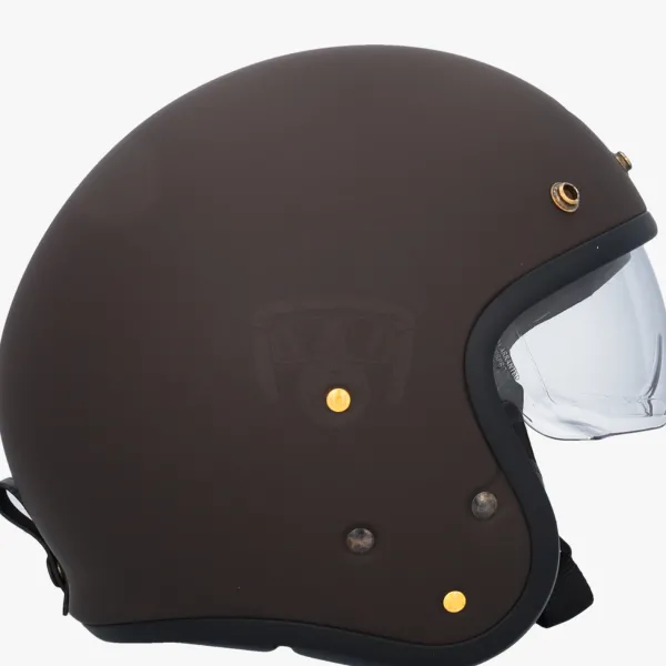 Shoei J.O2 Matt Brown> Retro Helmen|Helmen Met Zonnevizier