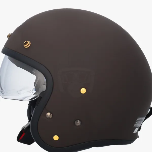 Shoei J.O2 Matt Brown> Retro Helmen|Helmen Met Zonnevizier