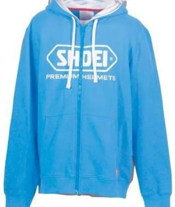 Shoei Zip Hoody Blue> Motorhoodies|Motor Merchandise