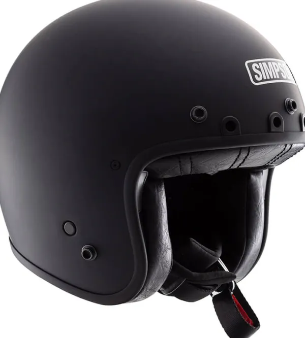 Simpson Chopper Solid Matt Black 06> Jethelmen