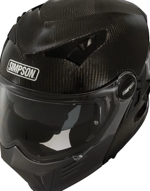 Simpson Darksome Carbon 06> Systeemhelmen|Helmen Met Zonnevizier