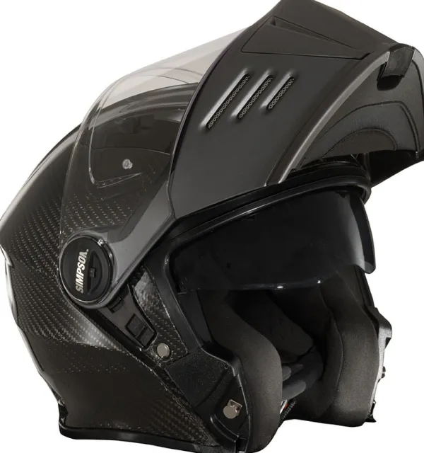 Simpson Darksome Carbon 06> Systeemhelmen|Helmen Met Zonnevizier
