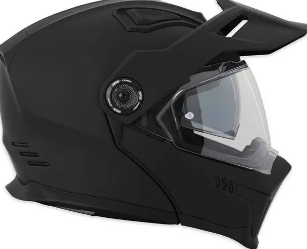 Simpson Journey Solid Matt Black 06> Adventure Helmen|Systeemhelmen