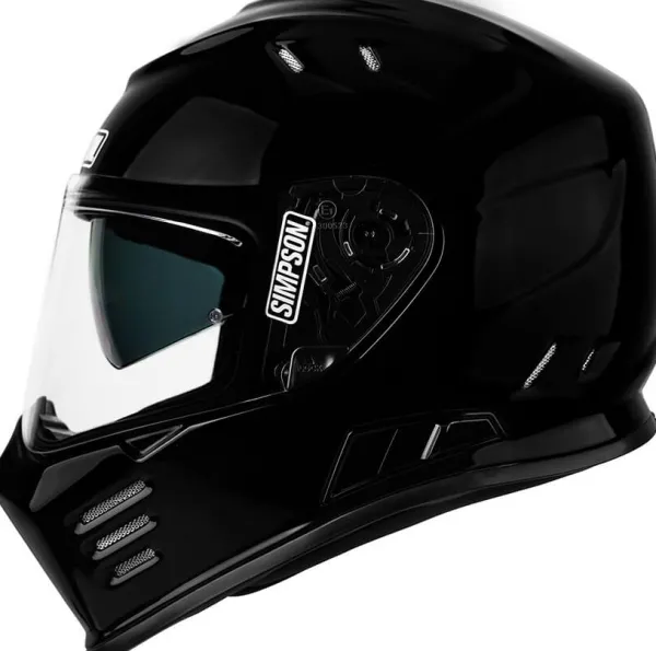 Simpson Venom Black Metal 06> Integraalhelmen|Helmen Met Zonnevizier