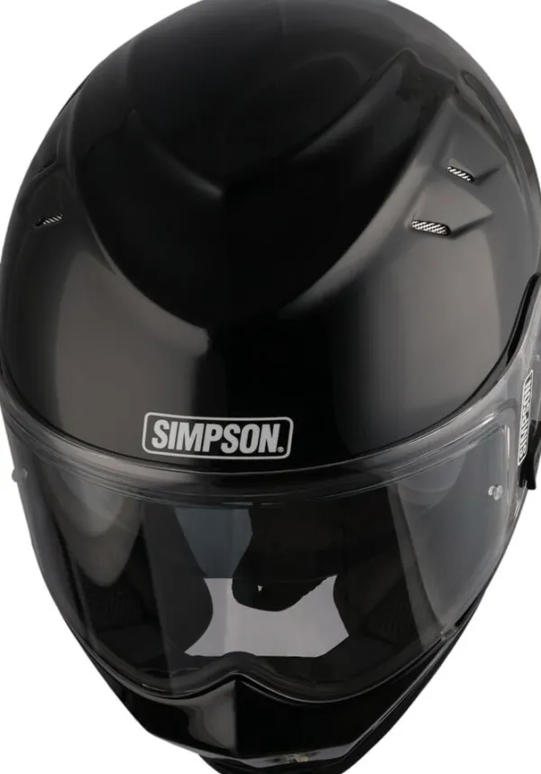 Simpson Venom Black Metal 06> Integraalhelmen|Helmen Met Zonnevizier