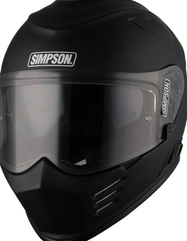 Simpson Venom Matt Black 06> Integraalhelmen|Helmen Met Zonnevizier