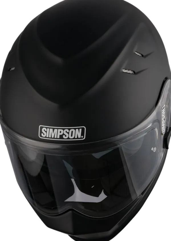 Simpson Venom Matt Black 06> Integraalhelmen|Helmen Met Zonnevizier
