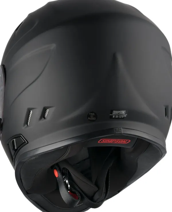 Simpson Venom Matt Black 06> Integraalhelmen|Helmen Met Zonnevizier