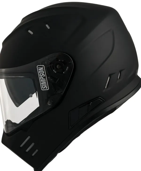 Simpson Venom Matt Black 06> Integraalhelmen|Helmen Met Zonnevizier