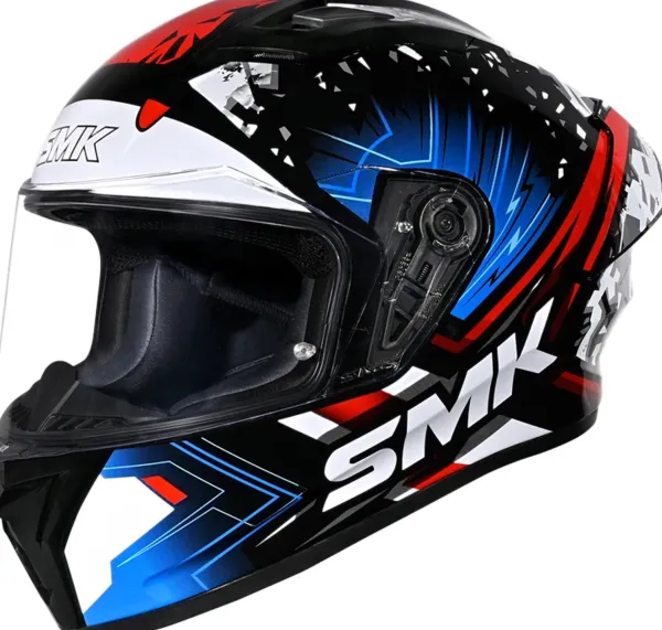 SMK Stellar Flare Black/Blue> Integraalhelmen