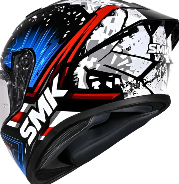 SMK Stellar Flare Black/Blue> Integraalhelmen