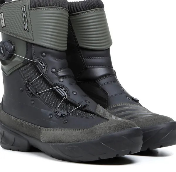 TCX Infinity 3 Mid WP Boots Black/Green D07>Heren Heren Motorlaarzen|Adventure Motorlaarzen