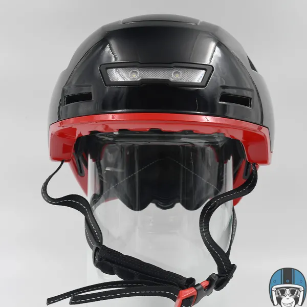 VITO E-City Gloss Black/Red> Fietshelmen