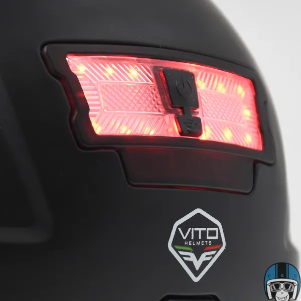 VITO E-Light + Vizier Matt Black> Fietshelmen