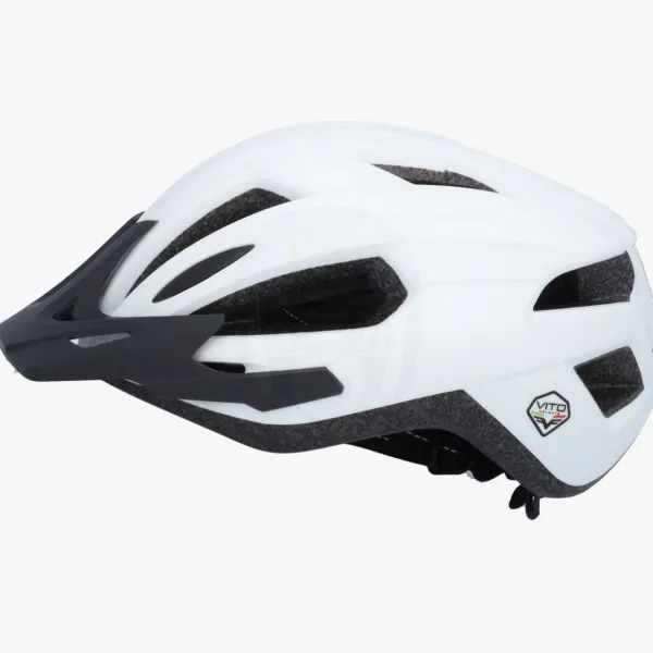 VITO E-Travel Peak/Verlichting (e-bike) Mat Wit> Fietshelmen
