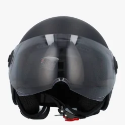 VITO Jet Loreto scooterhelm matzwart>DAMES Vespa Helmen|Jethelmen