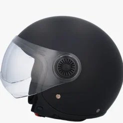 VITO Jet Loreto scooterhelm matzwart>DAMES Vespa Helmen|Jethelmen