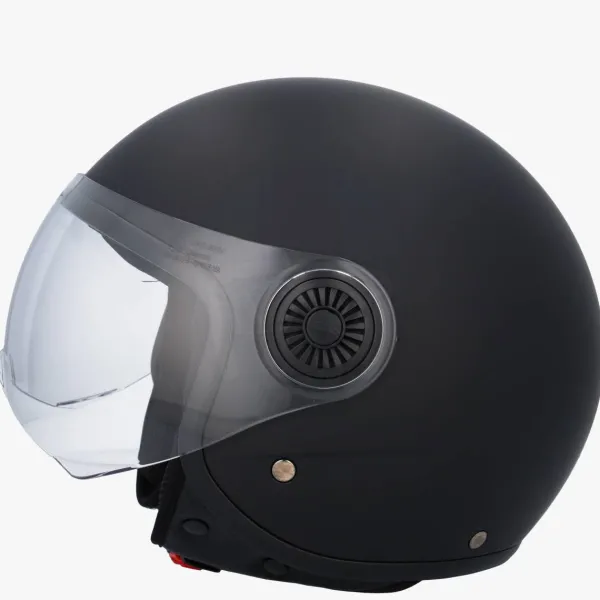 VITO Jet Loreto scooterhelm matzwart>DAMES Vespa Helmen|Jethelmen