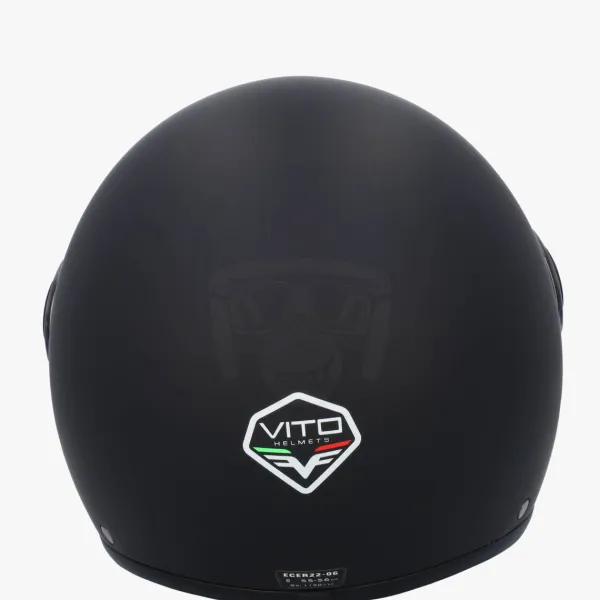 VITO Jet Loreto scooterhelm matzwart>DAMES Vespa Helmen|Jethelmen