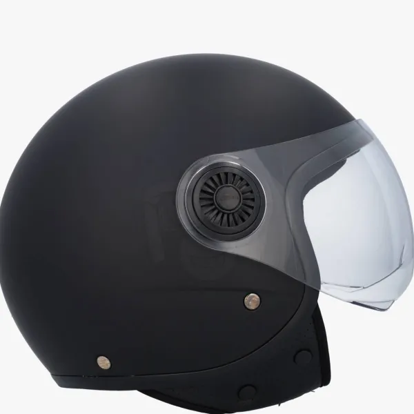 VITO Jet Loreto scooterhelm matzwart>DAMES Vespa Helmen|Jethelmen