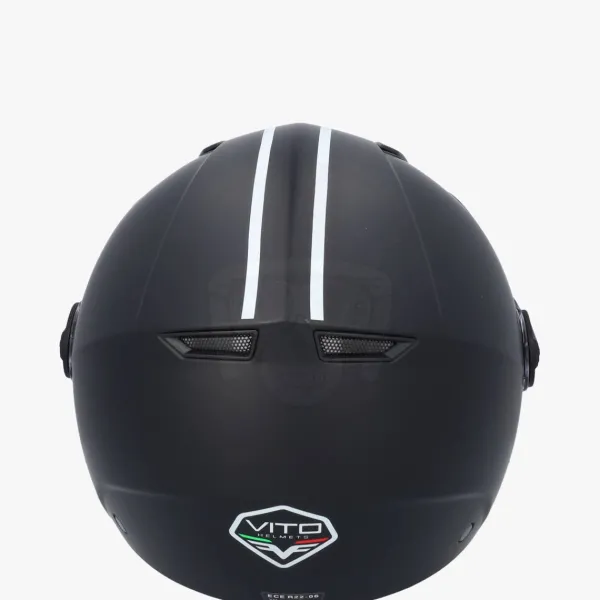 VITO Jet Moda Bambino Matt Black Kinderhelm>DAMES Vespa Helmen|Kinder Scooterhelmen
