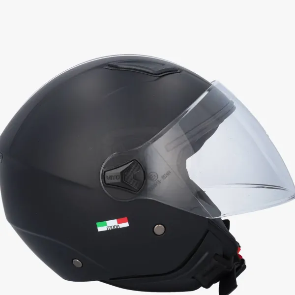 VITO Jet Moda Bambino Matt Black Kinderhelm>DAMES Vespa Helmen|Kinder Scooterhelmen