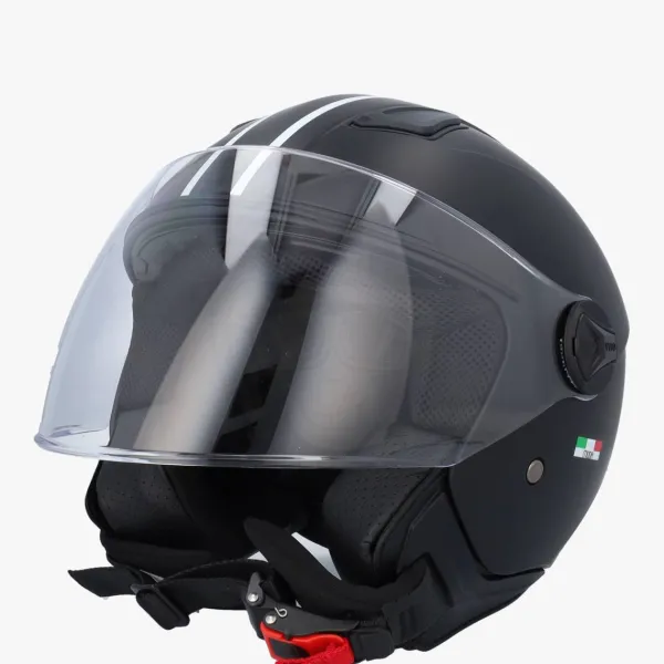 VITO Jet Moda Bambino Matt Black Kinderhelm>DAMES Vespa Helmen|Kinder Scooterhelmen