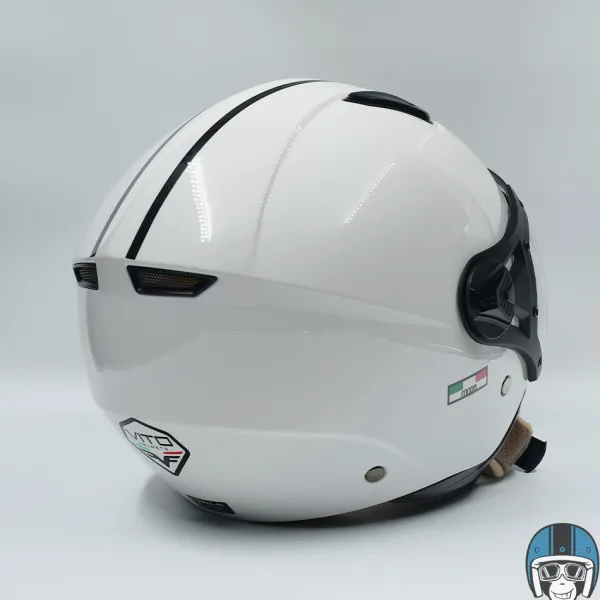VITO Jet Moda Glans Wit>DAMES Vespa Helmen|Jethelmen