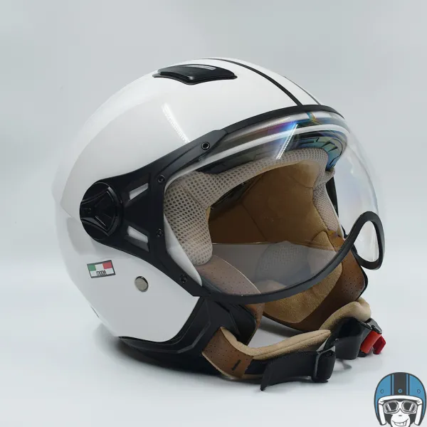 VITO Jet Moda Glans Wit>DAMES Vespa Helmen|Jethelmen
