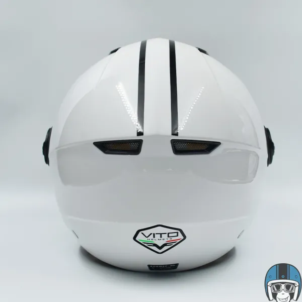 VITO Jet Moda Glans Wit>DAMES Vespa Helmen|Jethelmen