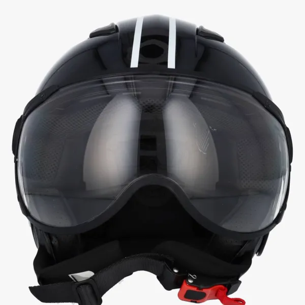 VITO Jet Moda Glans Zwart + Zwarte voering>DAMES Vespa Helmen|Jethelmen