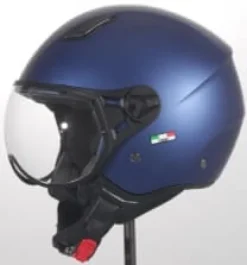VITO Jet Moda Mat Blauw>DAMES Vespa Helmen|Jethelmen