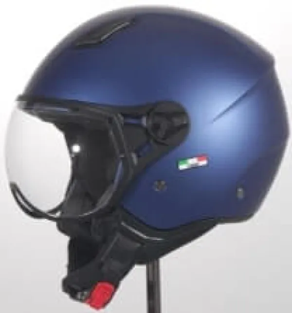 VITO Jet Moda Mat Blauw>DAMES Vespa Helmen|Jethelmen