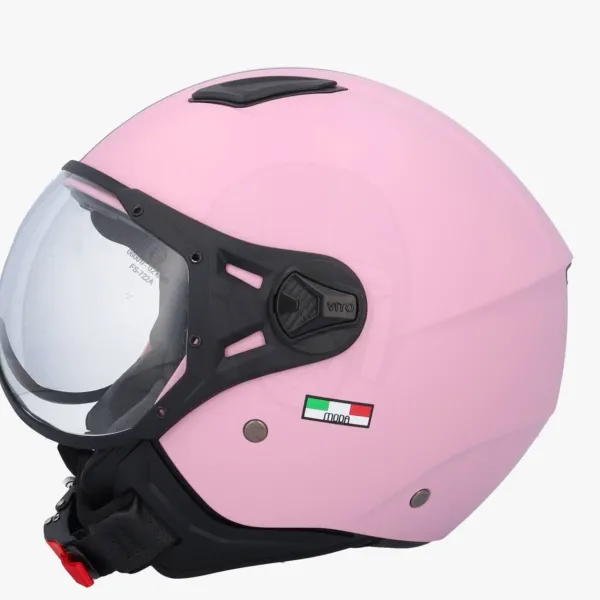 VITO Jet Moda Mat Roze>DAMES Vespa Helmen|Jethelmen