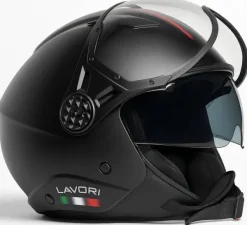 VITO Lavori Mat Zwart Fashion> Jethelmen|Helmen Met Zonnevizier