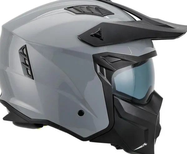 VITO Predator Nardo Grey> Jethelmen|Helmen Met Zonnevizier