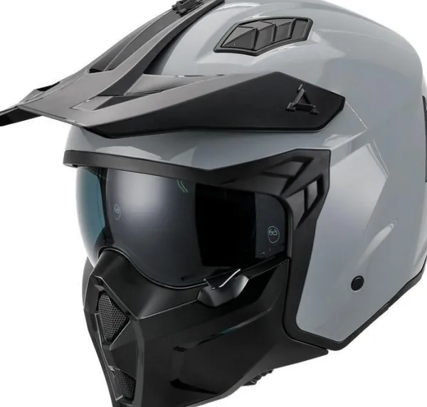 VITO Predator Nardo Grey> Jethelmen|Helmen Met Zonnevizier