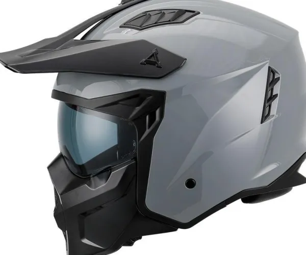 VITO Predator Nardo Grey> Jethelmen|Helmen Met Zonnevizier