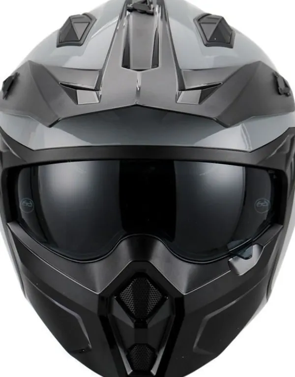 VITO Predator Nardo Grey> Jethelmen|Helmen Met Zonnevizier