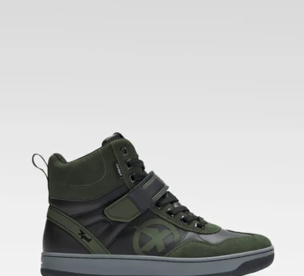 XPD MOTO PRO H2OUT Sneaker Green/Black>Heren Heren Motorschoenen